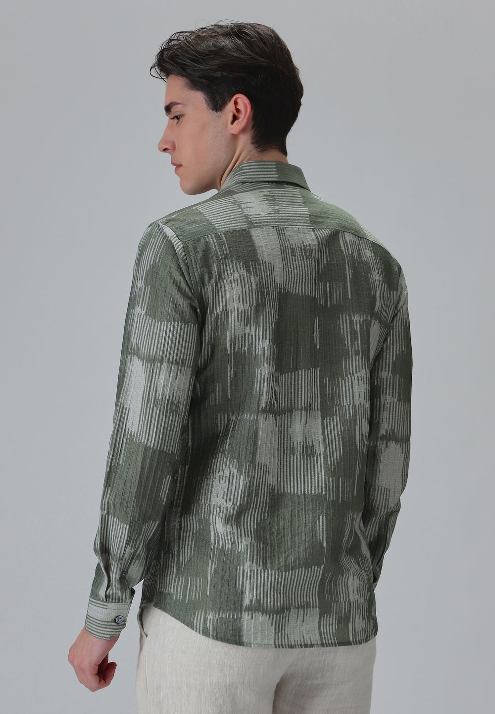 Monoline Green Printed Shirt