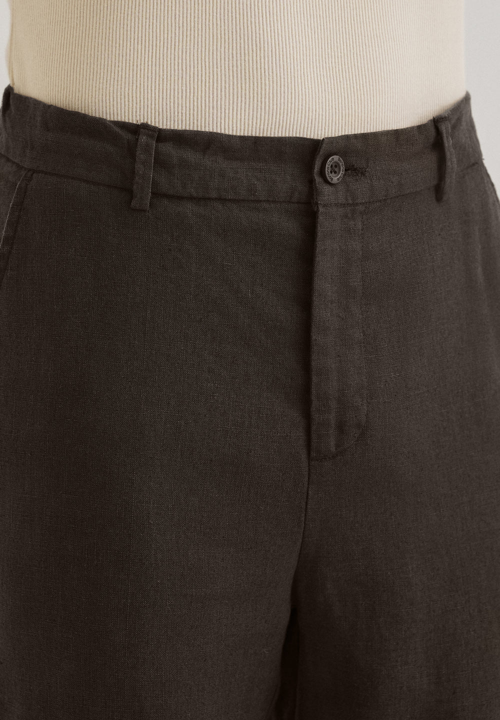 Mud Brown Linen pant