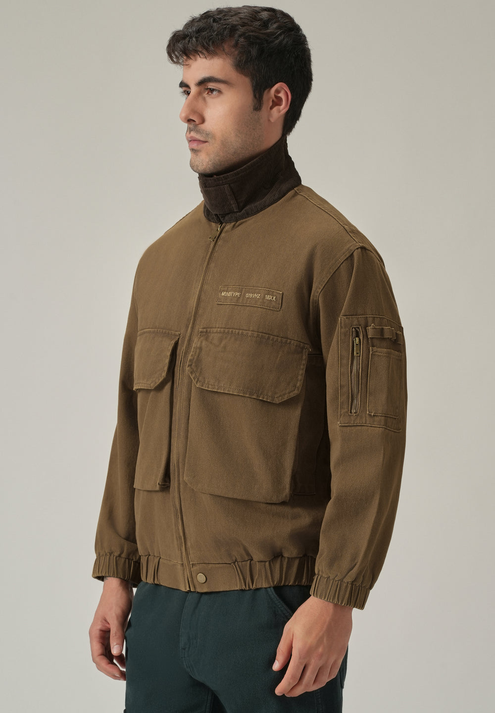Brown Multi-Pocket Jacket