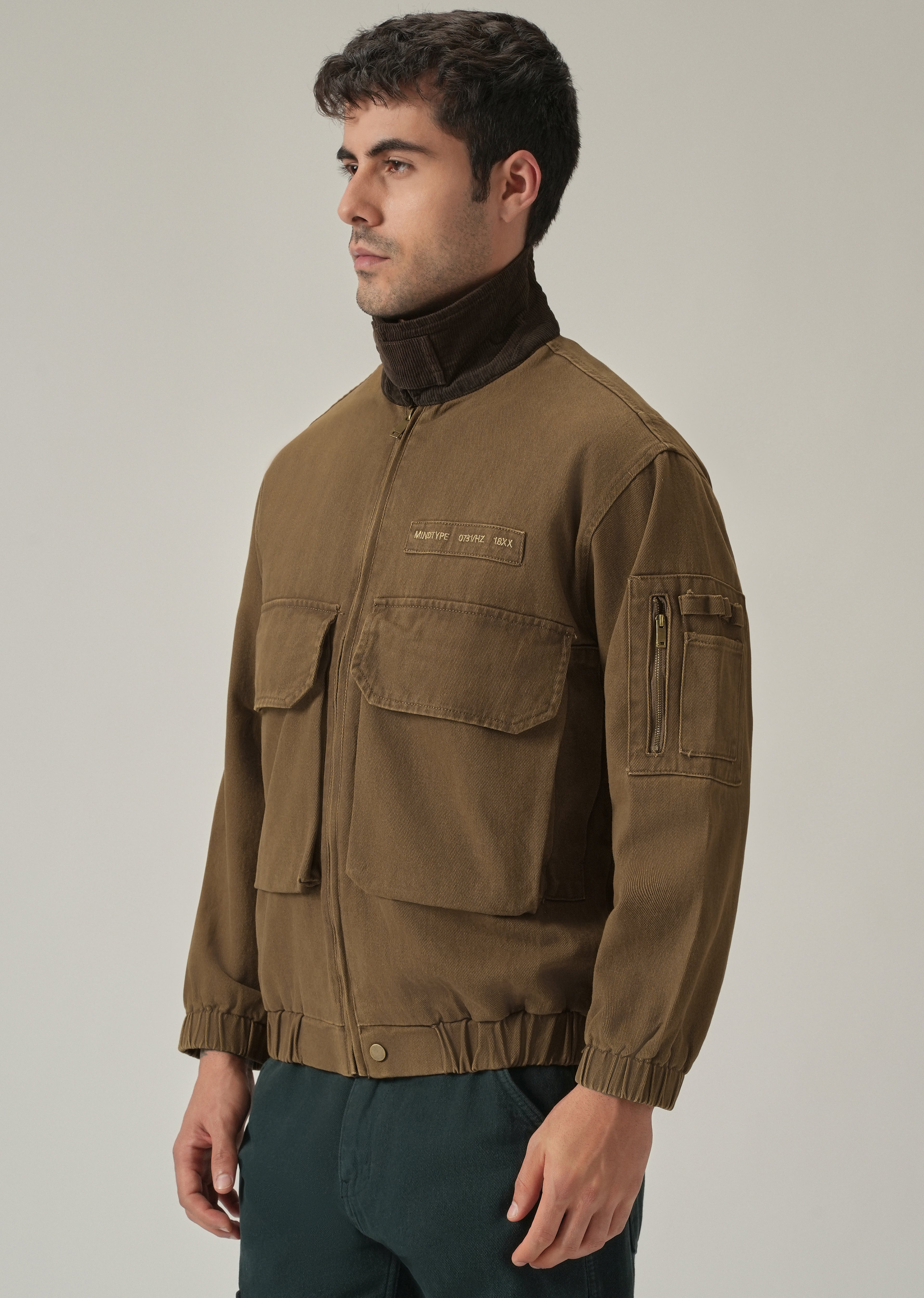 Brown Multi-Pocket Jacket