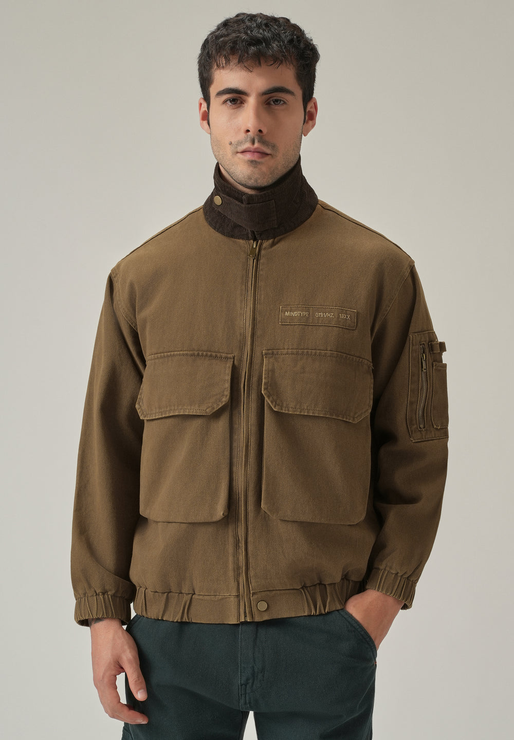 Brown Multi-Pocket Jacket