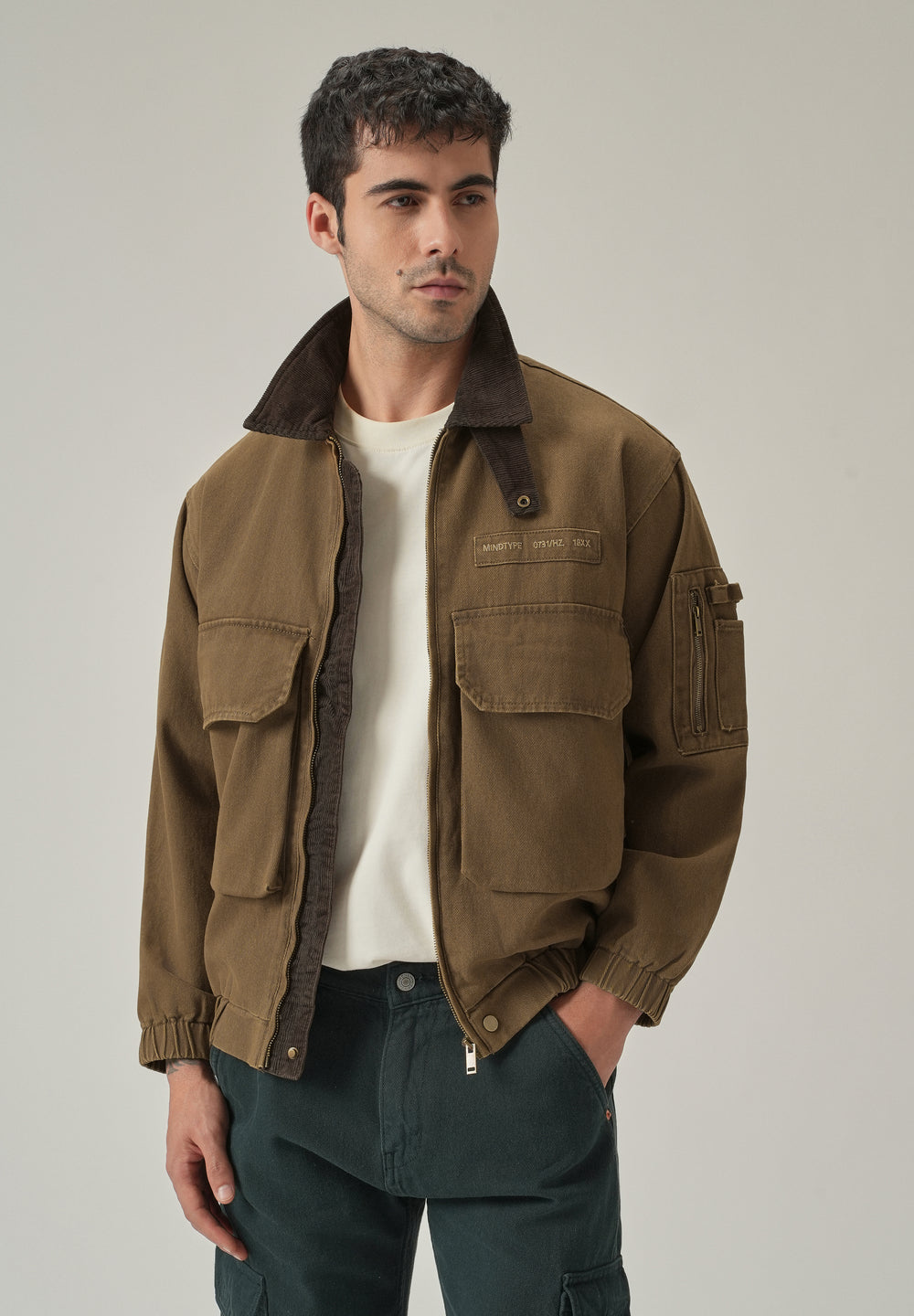 Brown Multi-Pocket Jacket