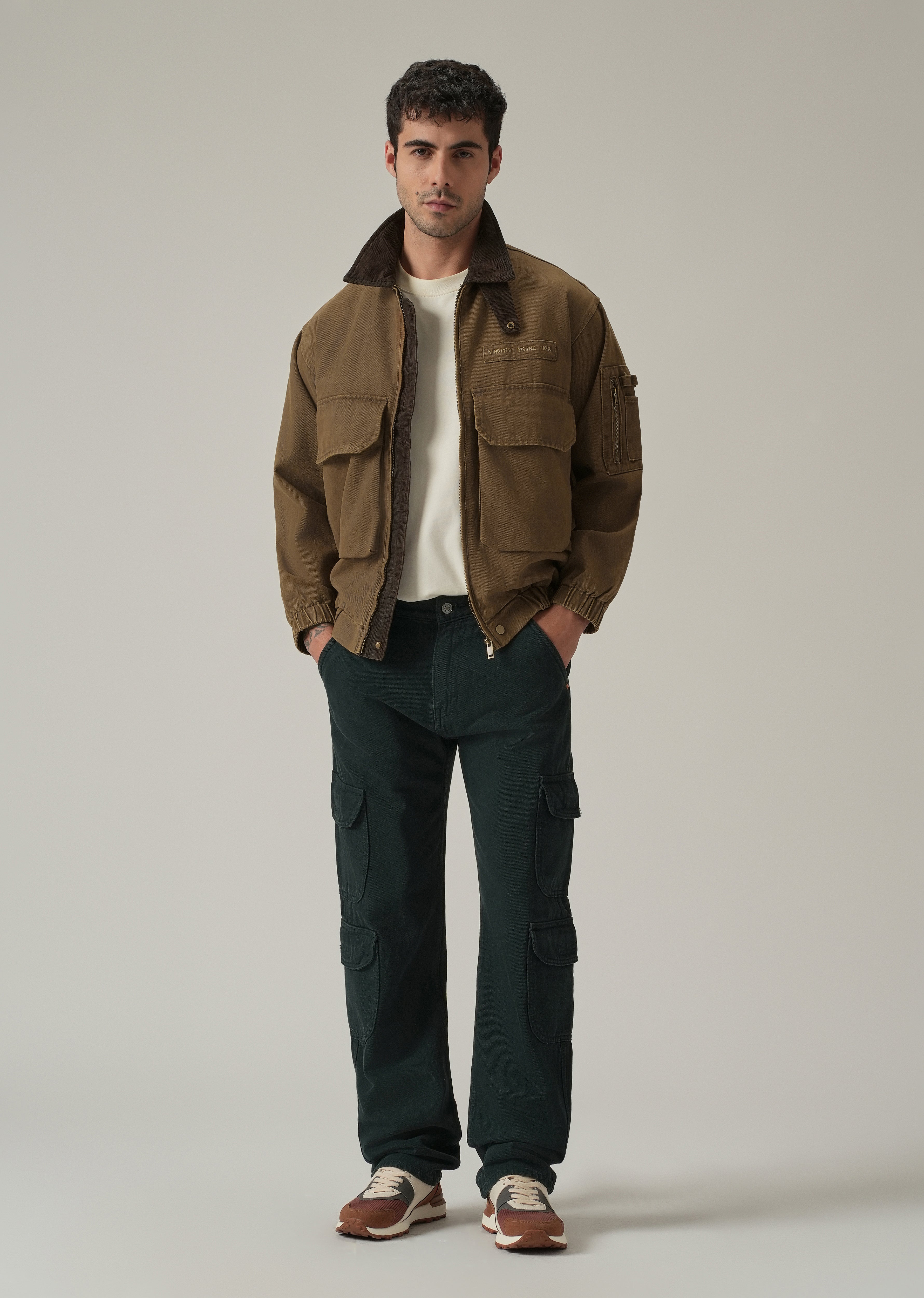 Brown Multi-Pocket Jacket