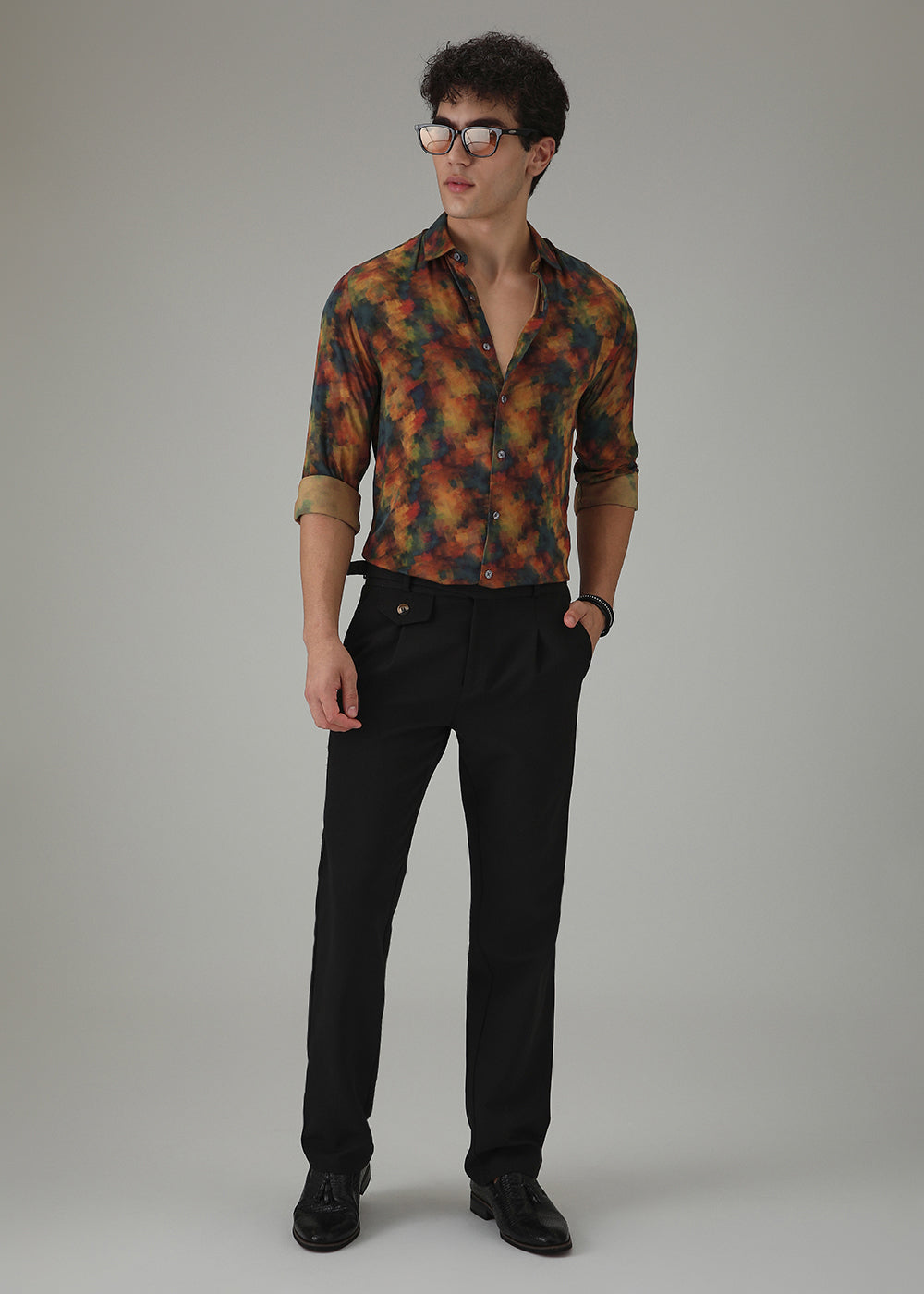 Multi Colour Abstract Printed Shirt