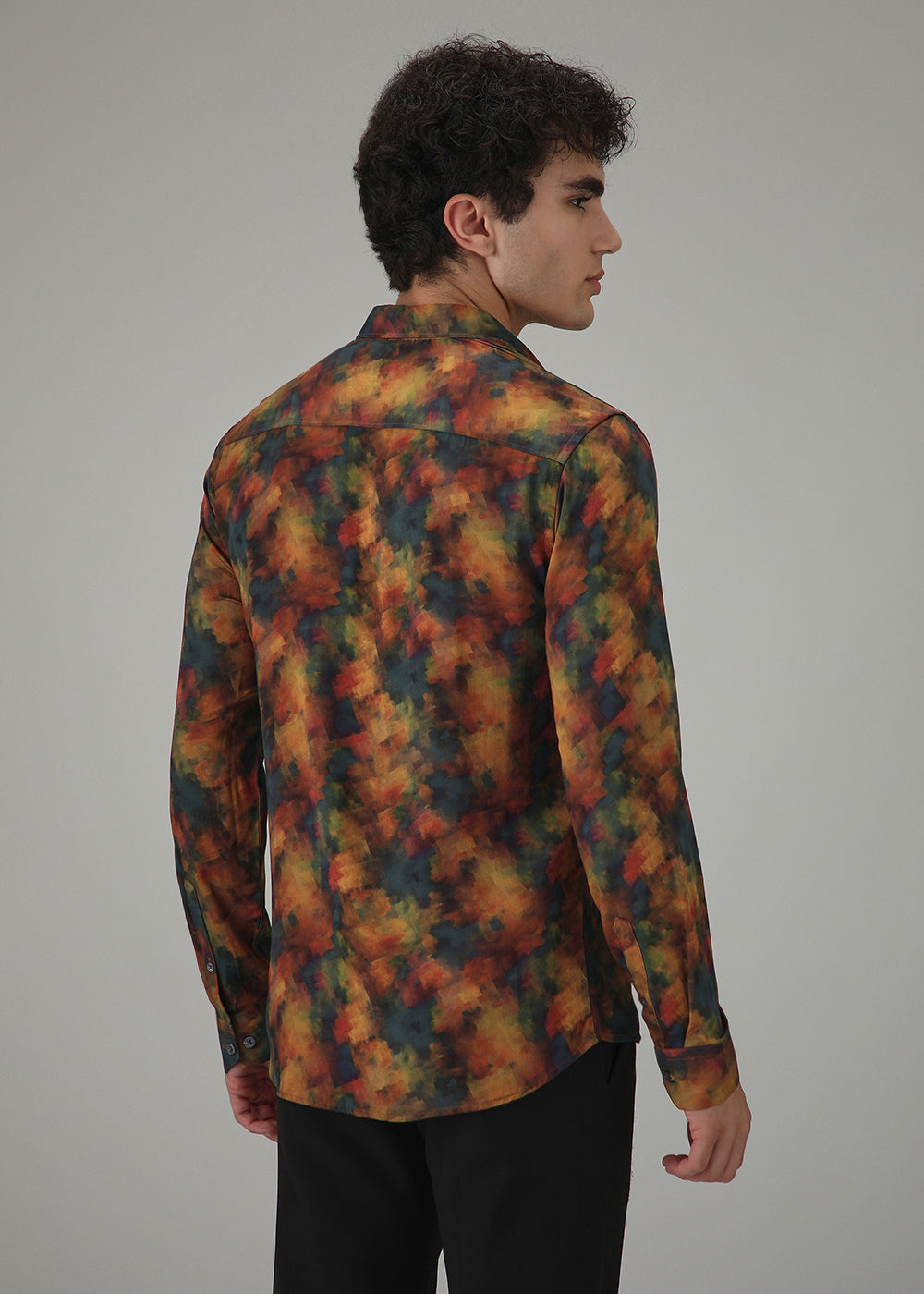 Multi Colour Abstract Printed Shirt