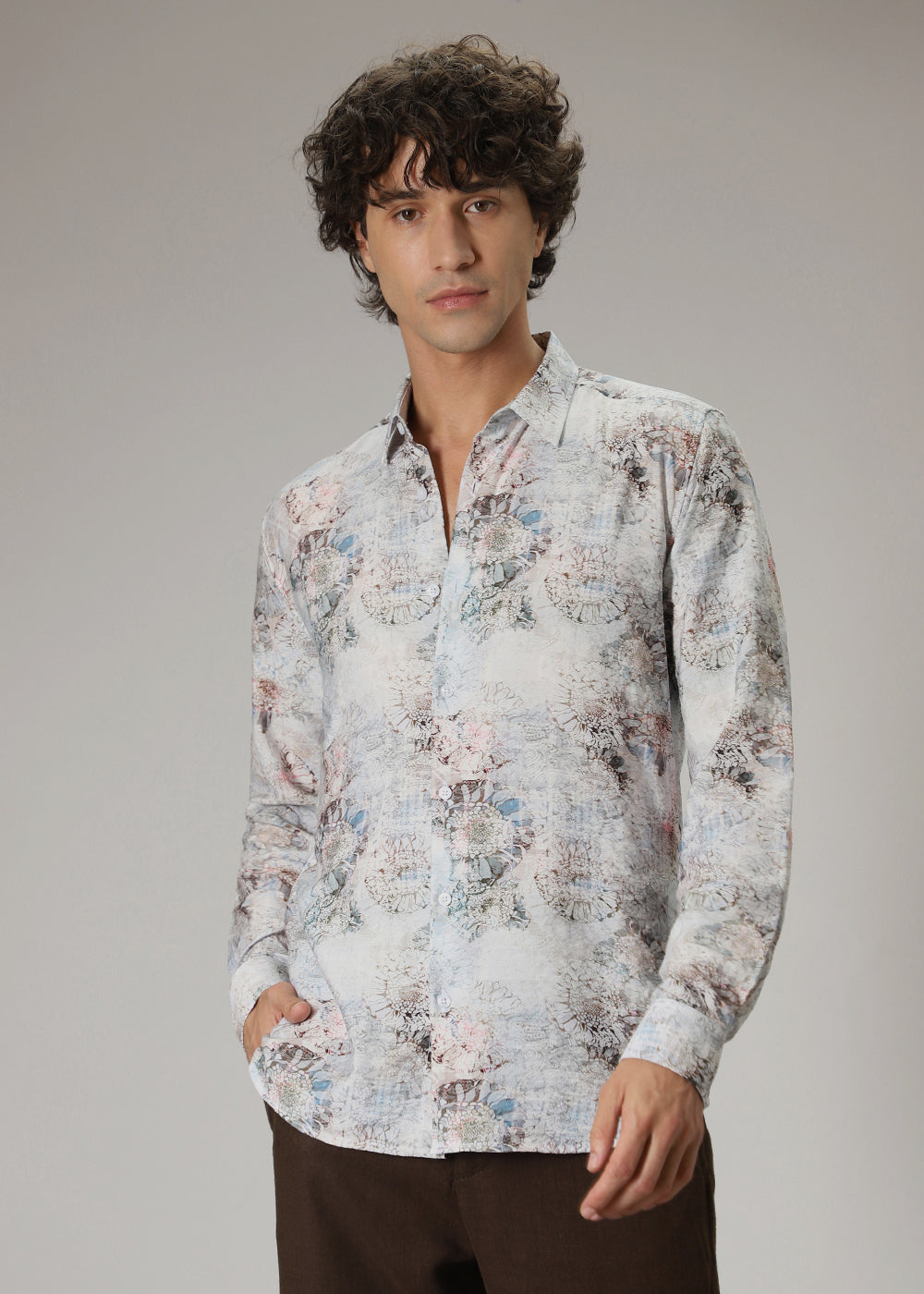 Multi Floral Print Shirt