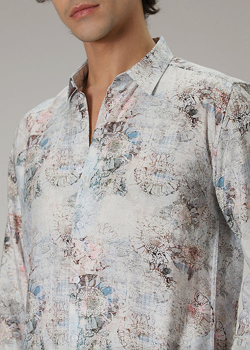 Multi Floral Print Shirt