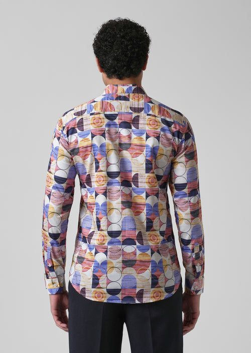 Multi Geometric Print Shirt