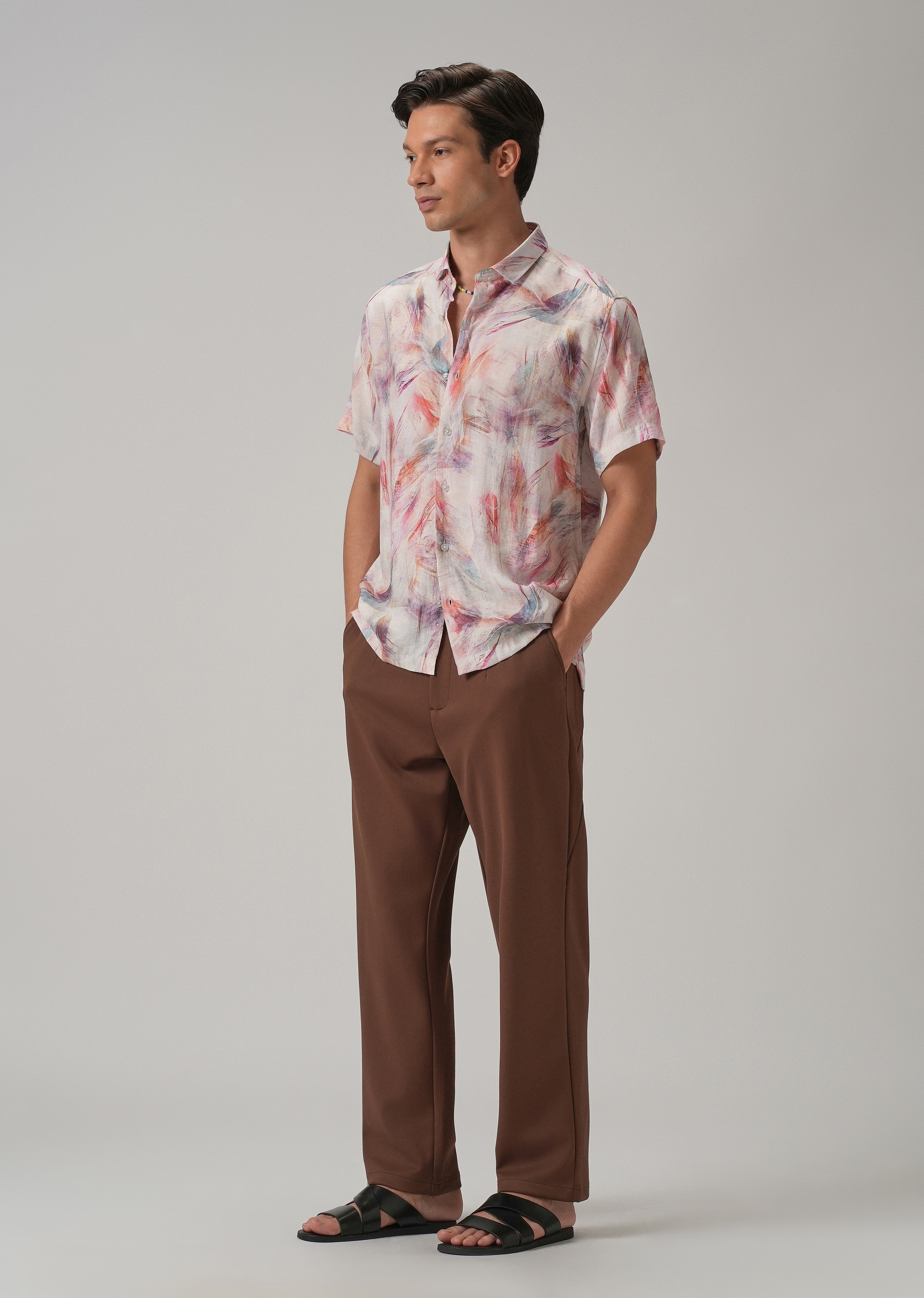 Multi Stroke Printed Shirt