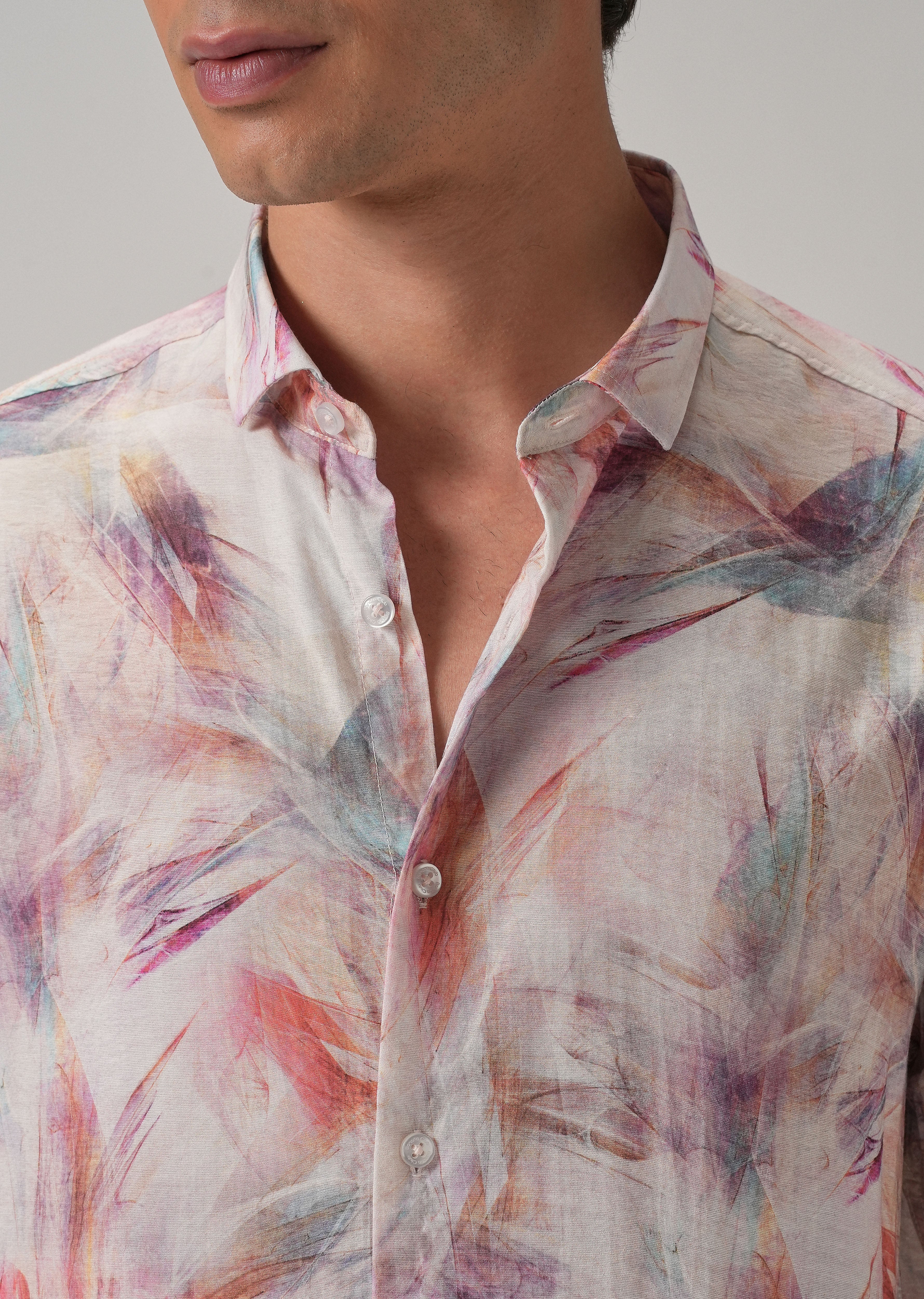 Multi Stroke Printed Shirt