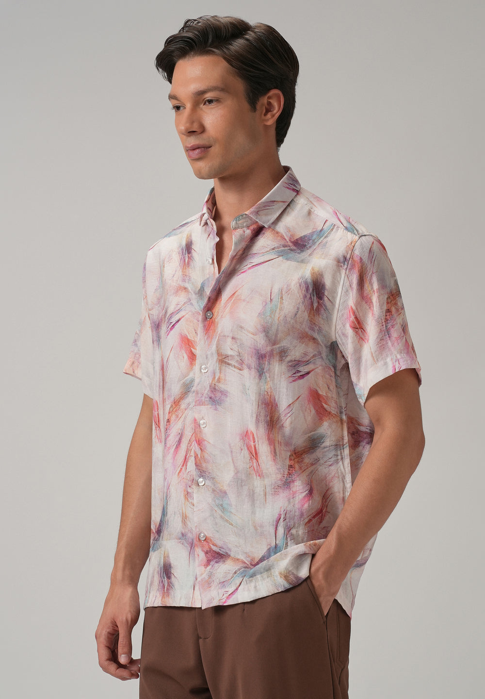 Multi Stroke Printed Shirt
