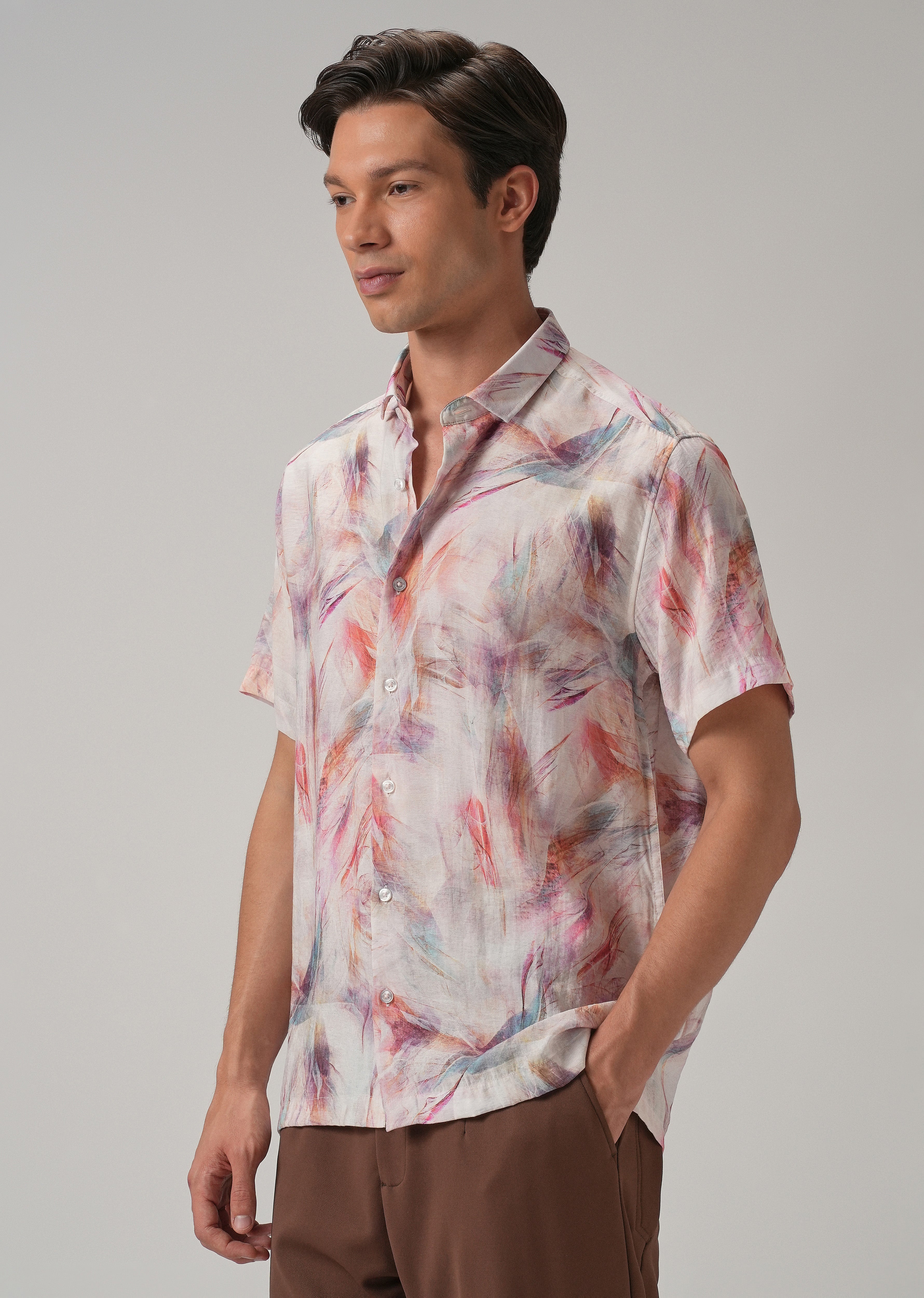 Multi Stroke Printed Shirt