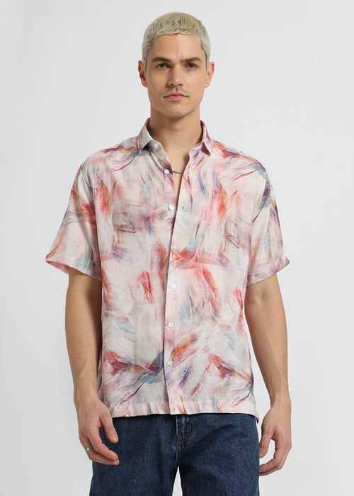 Multi Stroke Printed Shirt