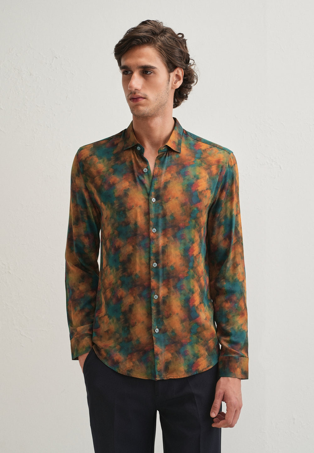 Multi Colour Abstract Printed Shirt