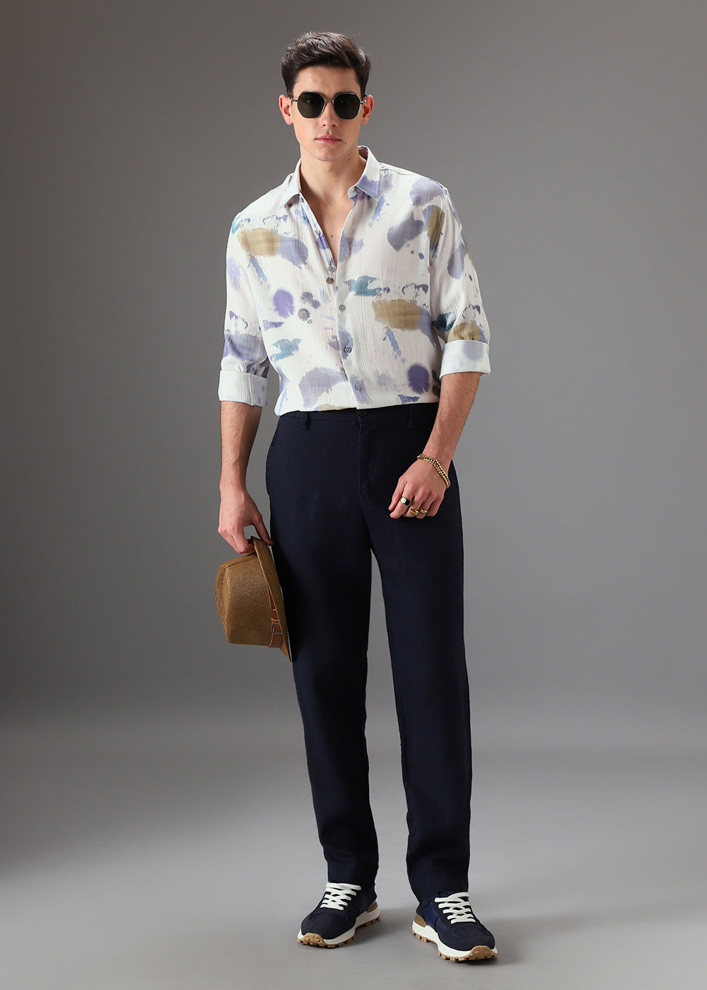 Multicolor Crushed Printed Shirt