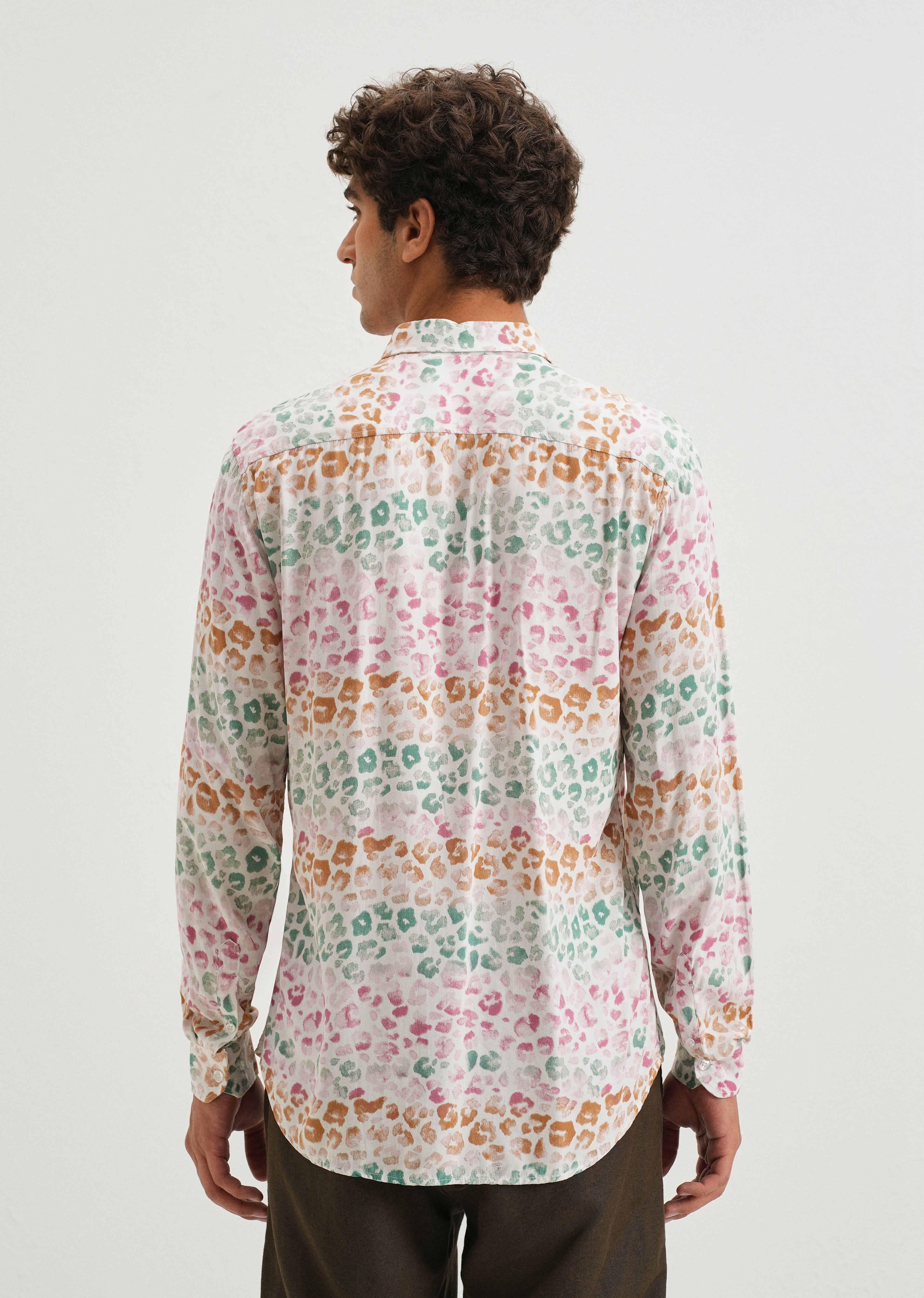 Multi coloured Panthera Print Full sleeve shirt