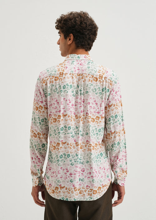 Multi coloured Panthera Print Full sleeve shirt