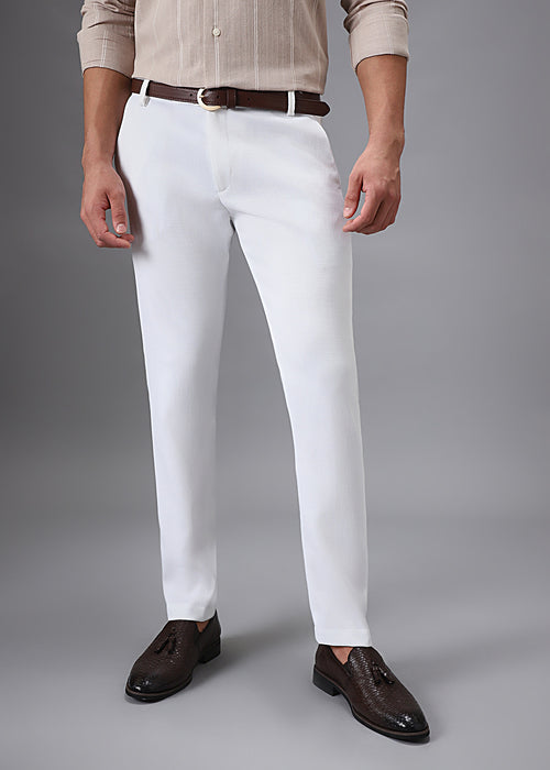 Musk White Formal Trouser