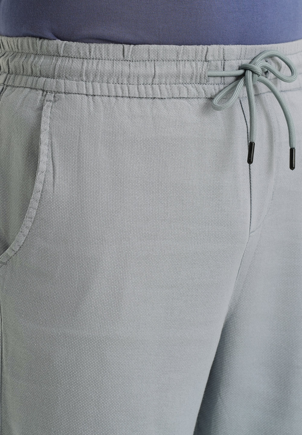 Mystic Blue Textured Pants