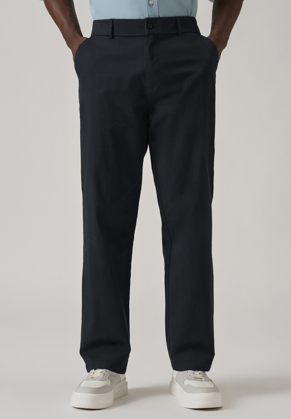 Baggy Fit Navy Blue Chinos