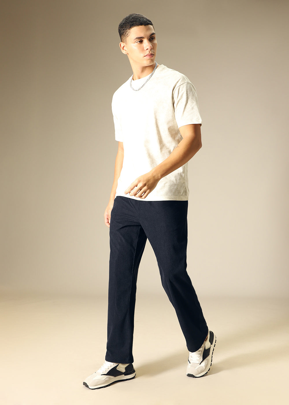 Navy Blue Corduroy Pant