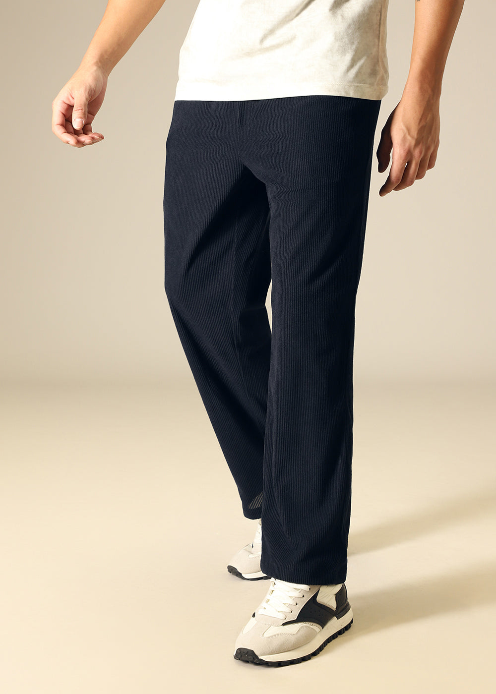 Navy Blue Corduroy Pant