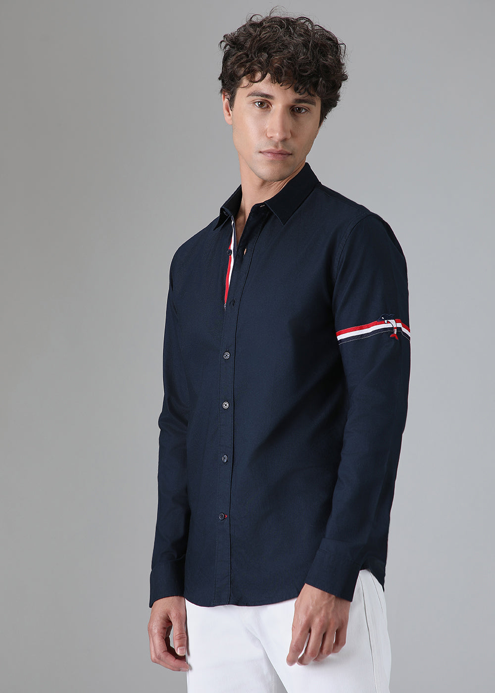 Navy Blue Dolphin Oxford Shirt