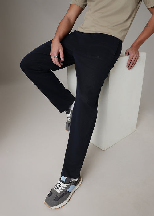 Navy Blue Drawstring Denim