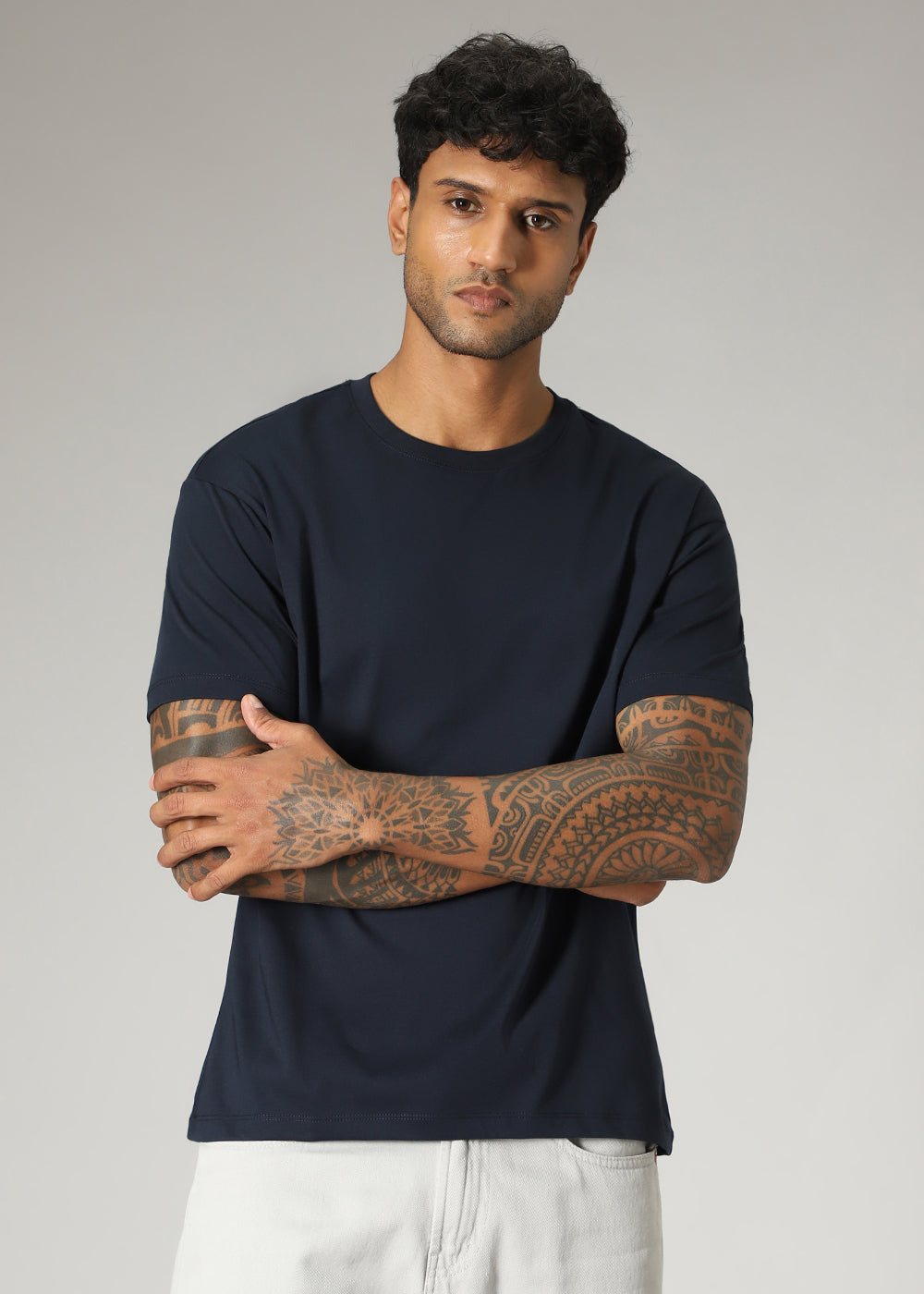 Navy Blue Regular Fit T-shirt