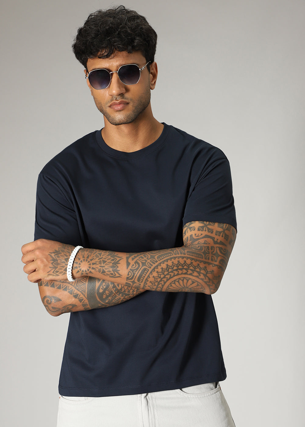 Navy Blue Regular Fit T-shirt