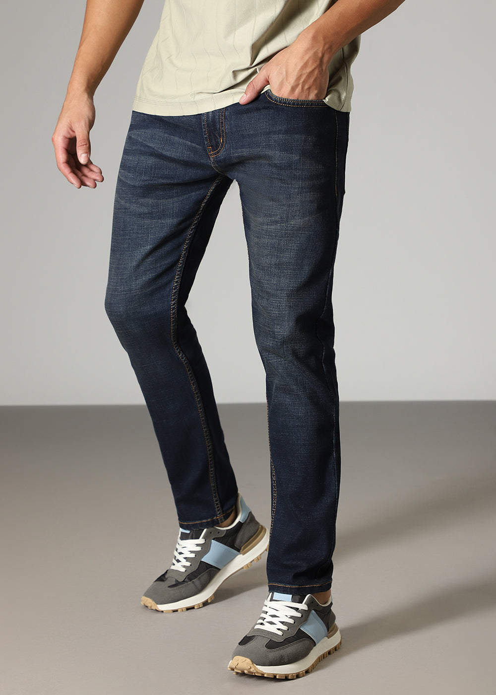 Navy Blue Slim fit Jeans