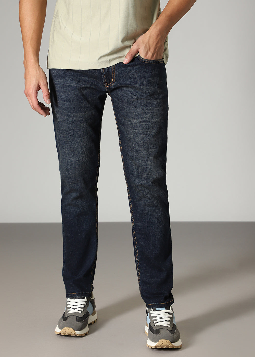 Navy Blue Slim fit Jeans