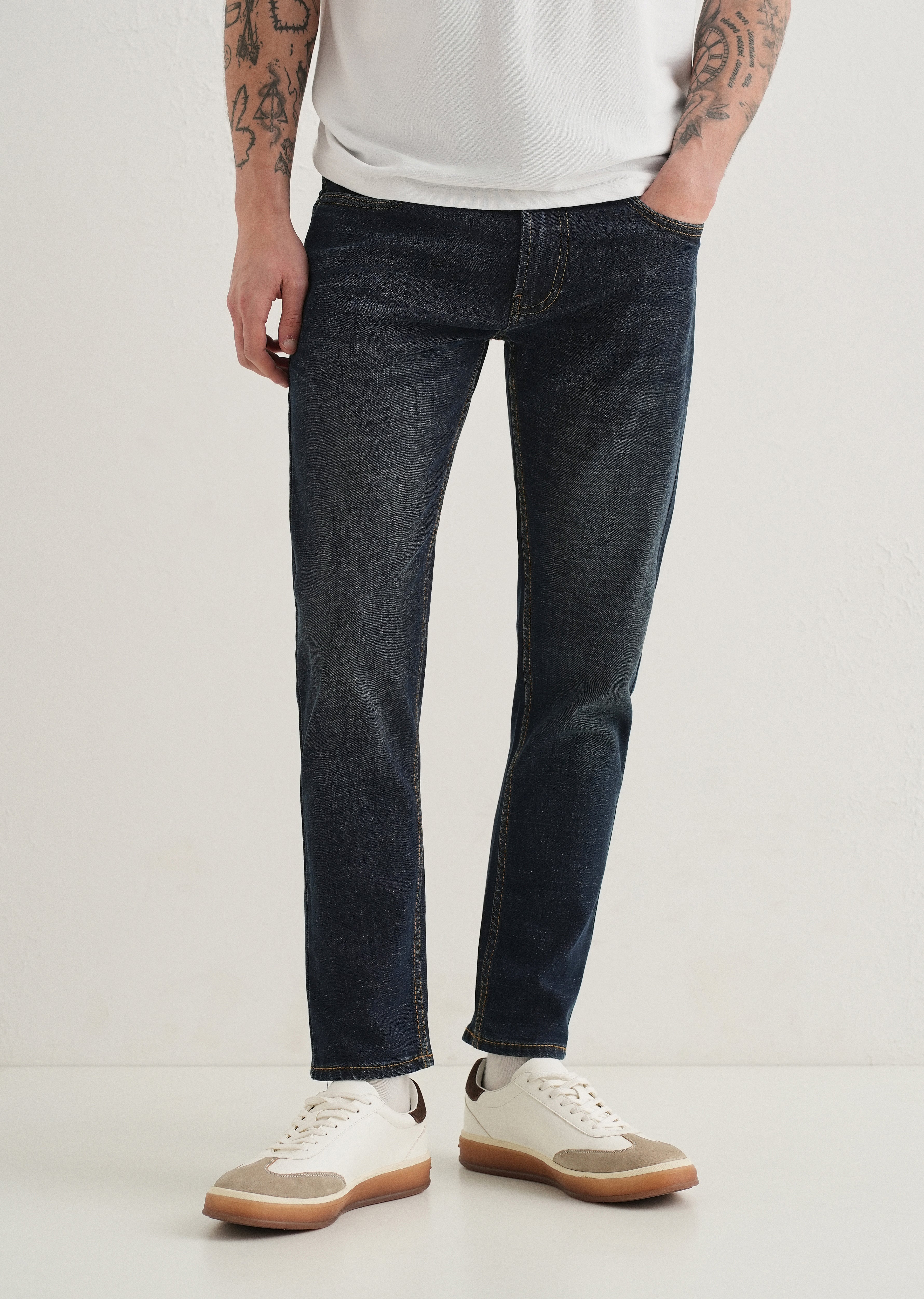 Navy Blue Slim fit Jeans