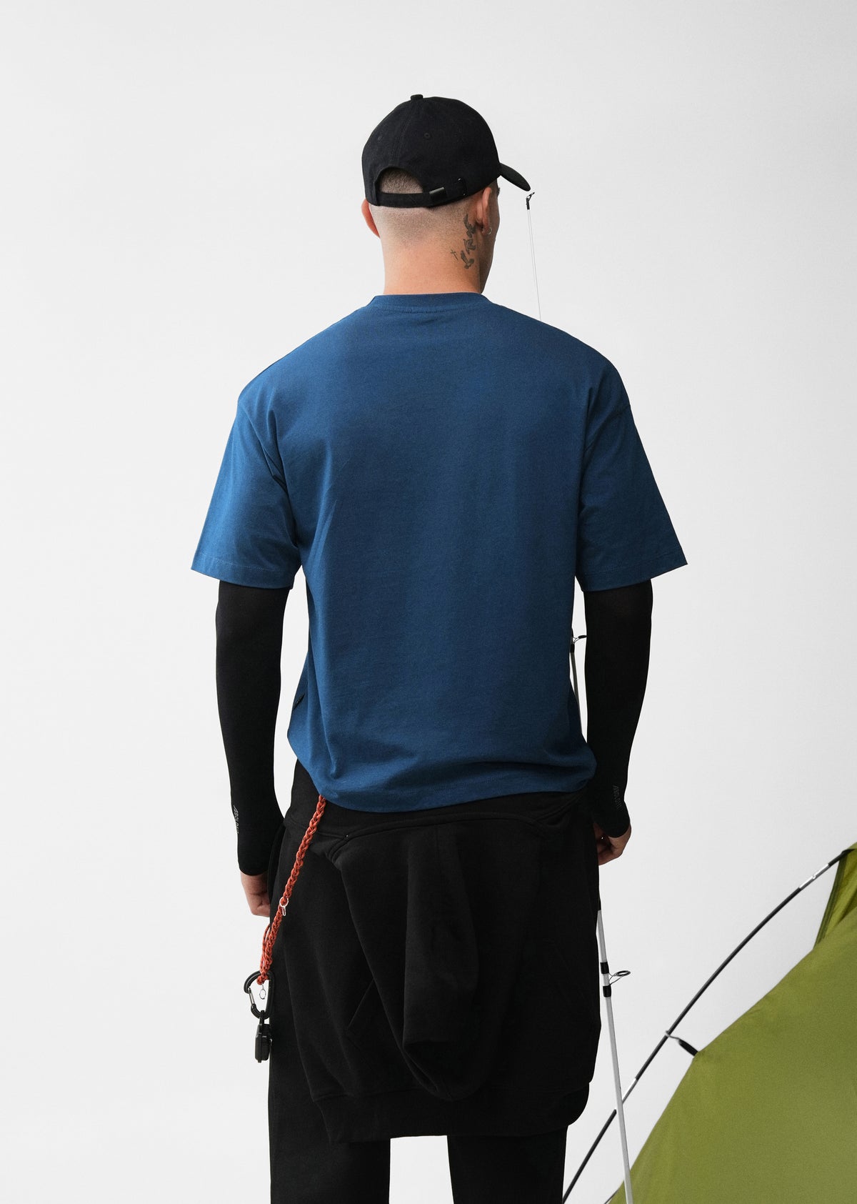 Navy Blue Wanderer Applique T-shirt