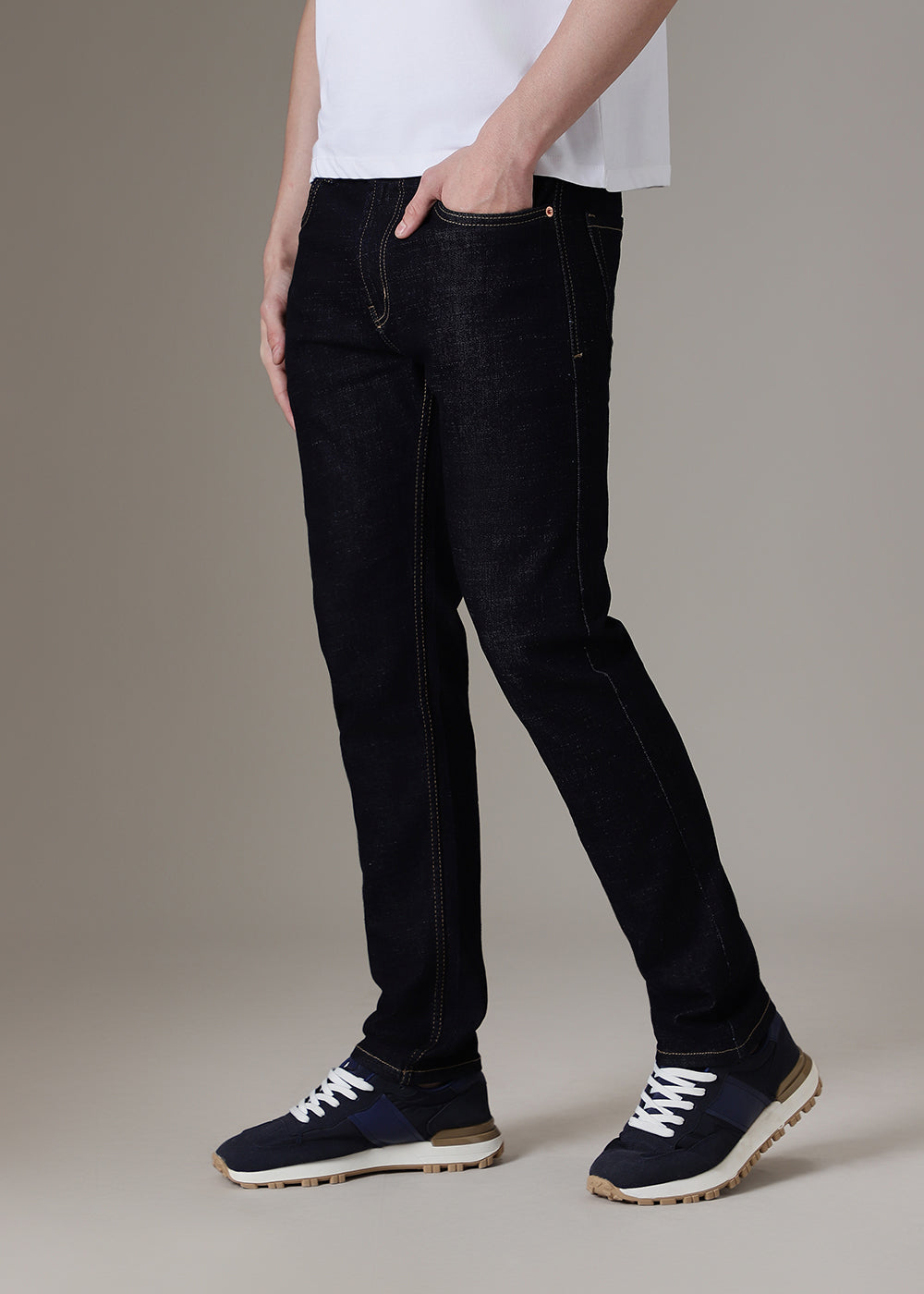 Navy Dark Blue Denim