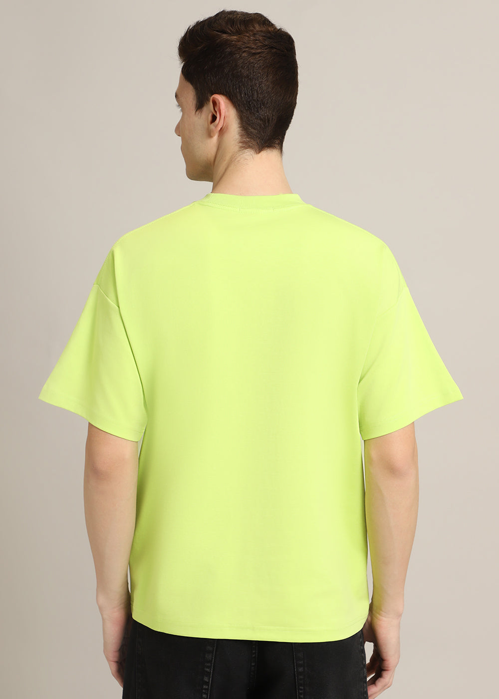 Neon Green Applique Oversized T-shirt