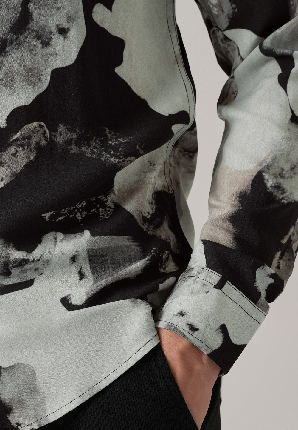 Black Neutral Print Shirt