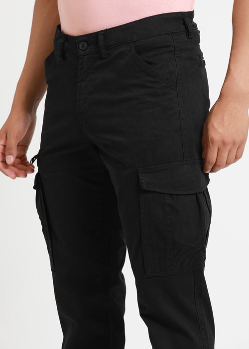 Night Black Zip Cargo