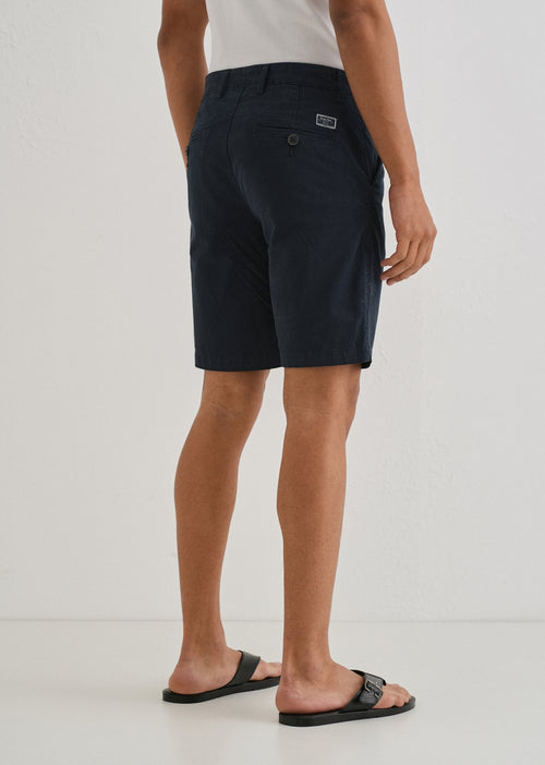Night Blue Cotton Shorts