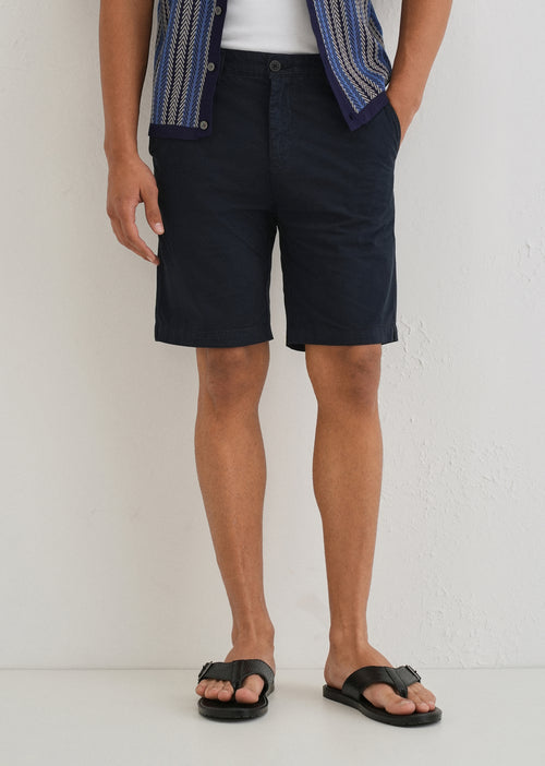 Night Blue Cotton Shorts