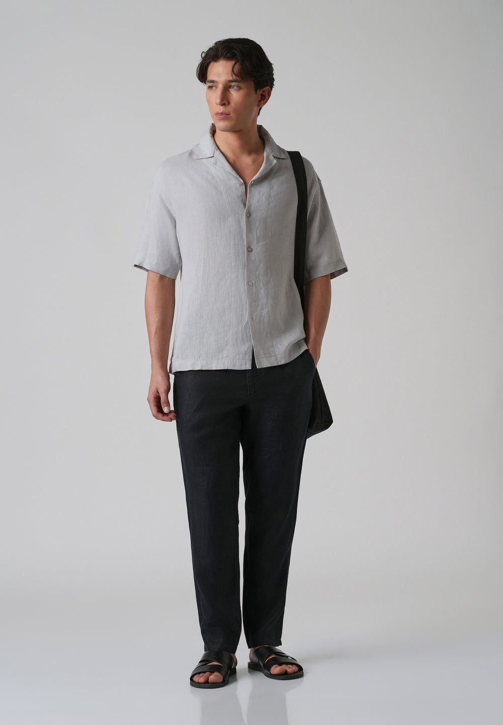 Night Blue Linen Pant