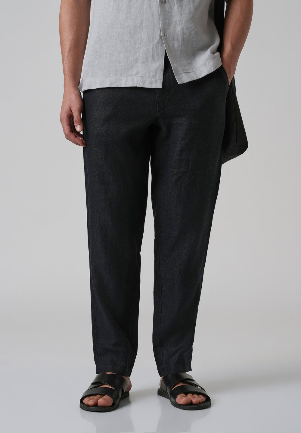 Night Blue Linen Pant