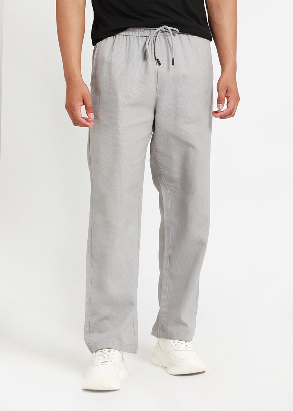 Nimbus Grey Textured Pants