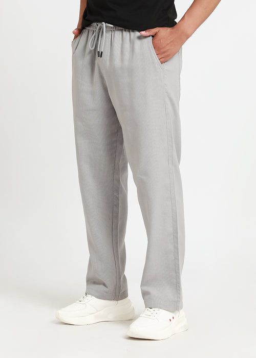 Nimbus Grey Textured Pants