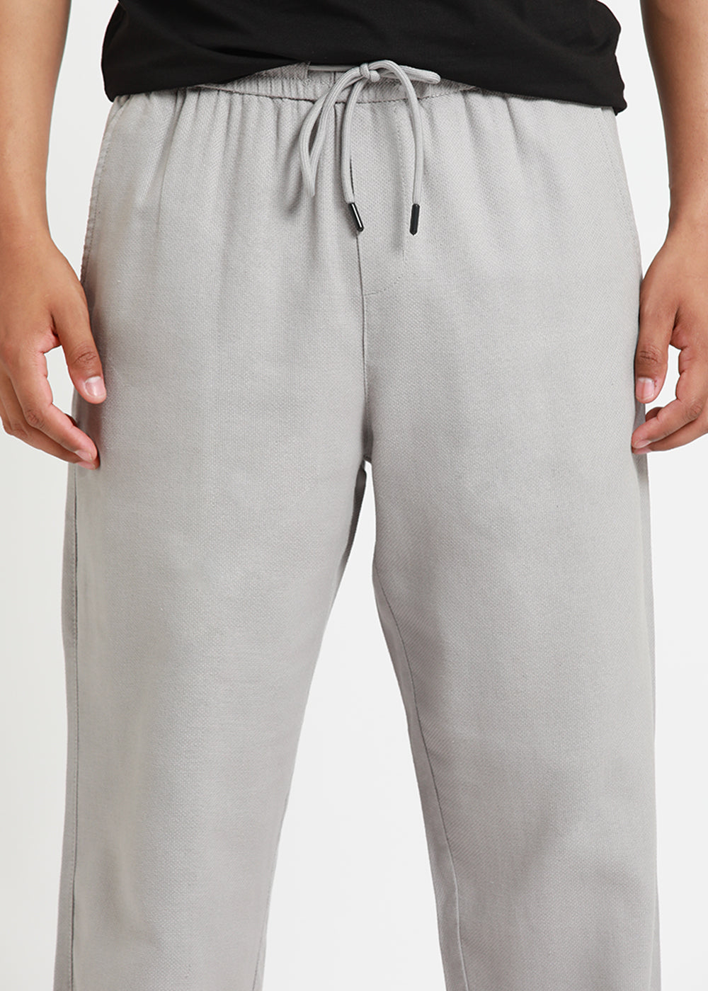 Nimbus Grey Textured Pants