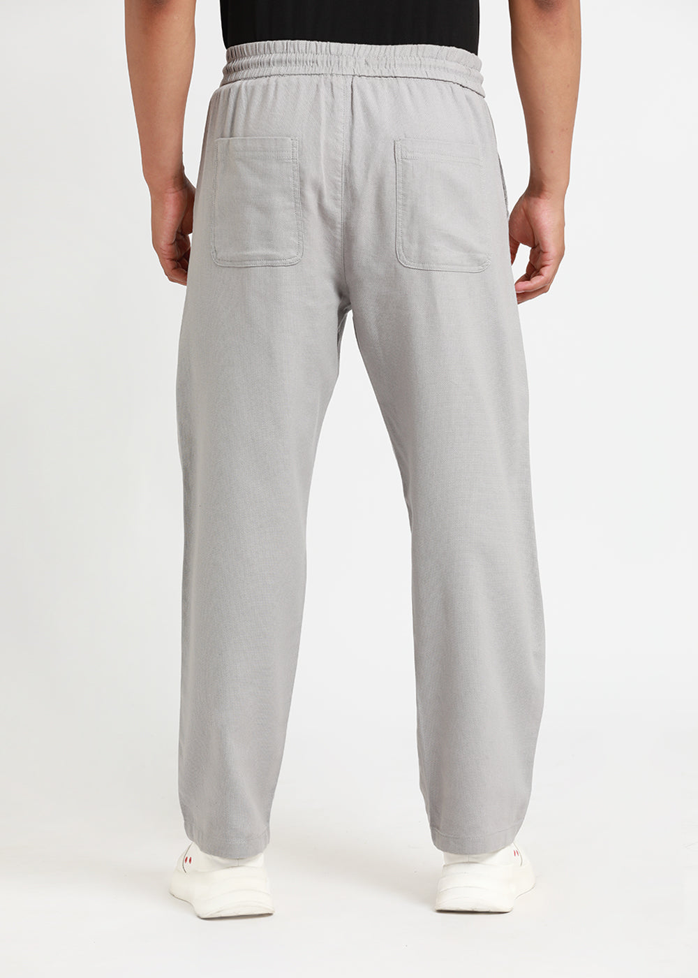 Nimbus Grey Textured Pants