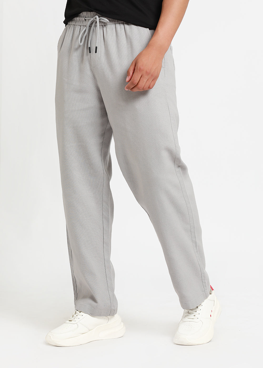Nimbus Grey Textured Pants
