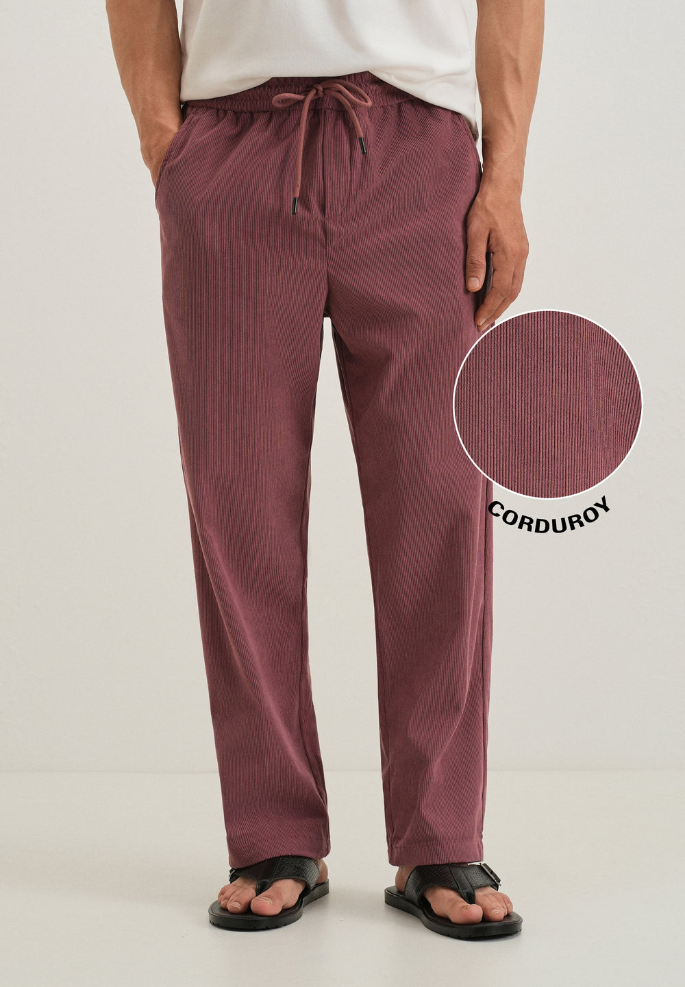 Nude pink Corduroy Pant