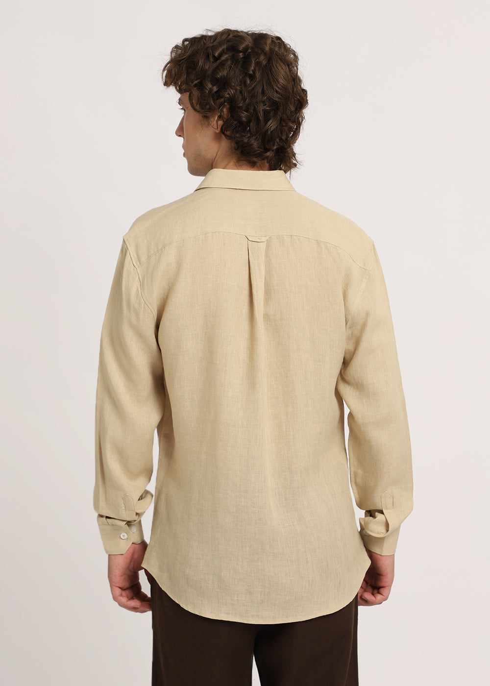 Oak Beige Linen Shirt