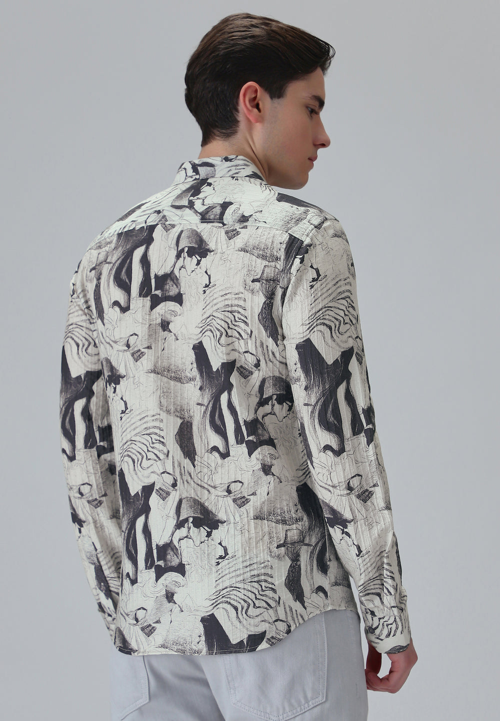 Ocean Drift White Printed Shirt